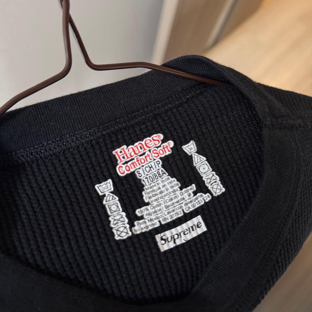 supreme Hanes® Bones Thermal Crew 骨サーマル