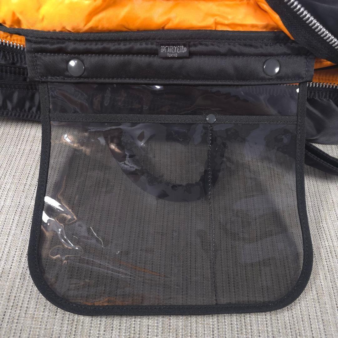 極美品　PORTER　ポーター　2way　タンカー　ショルダーバッグ　底板付き