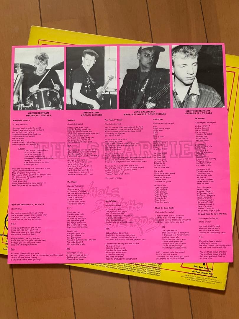 THE SMARTIES LP ハードコア　80s PUNK