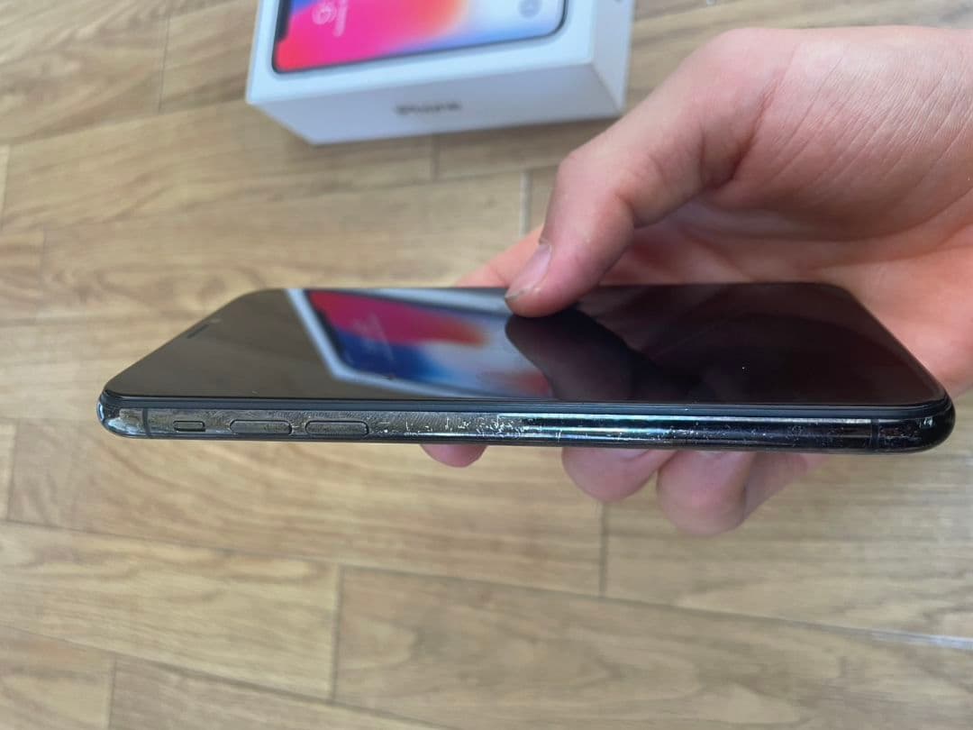 iPhone X 操作◯ 割れ有 格安　256GB スペースグレー　SIMフリー