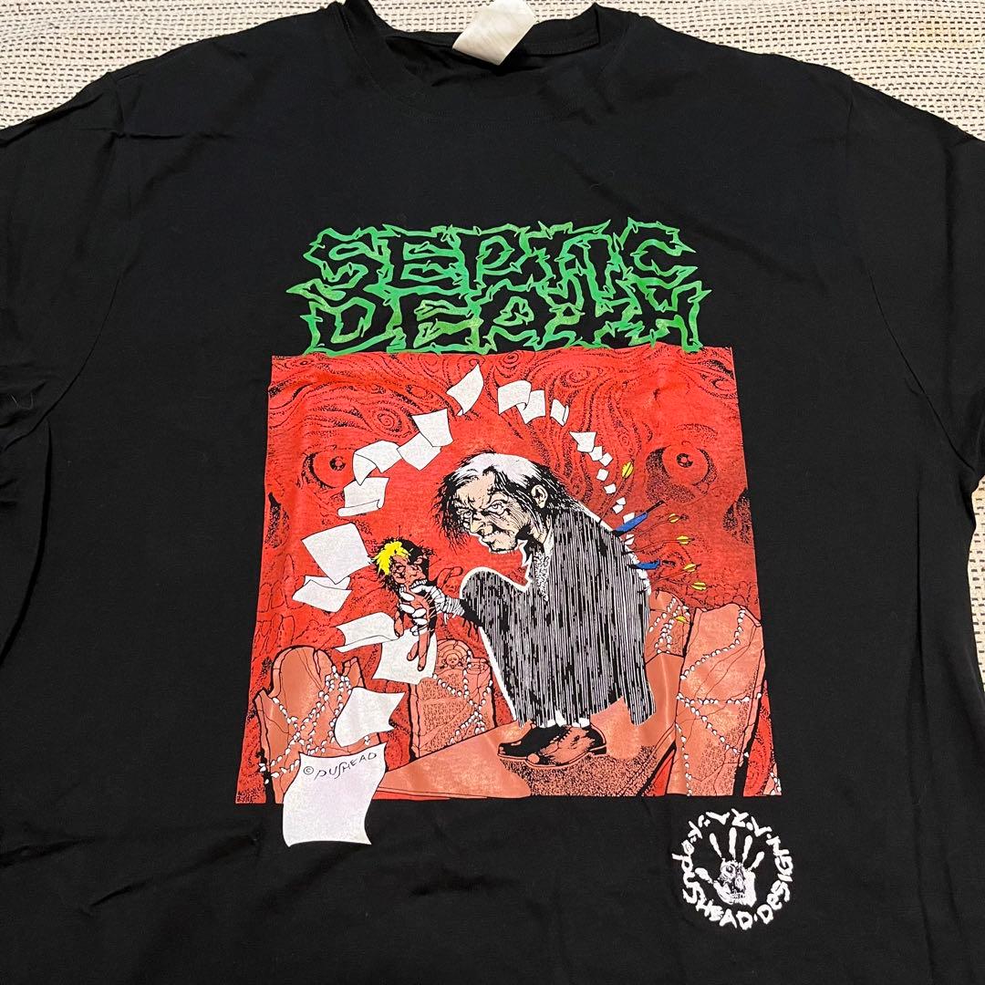Septic death Pushead Tシャツ zorlac パスヘッド