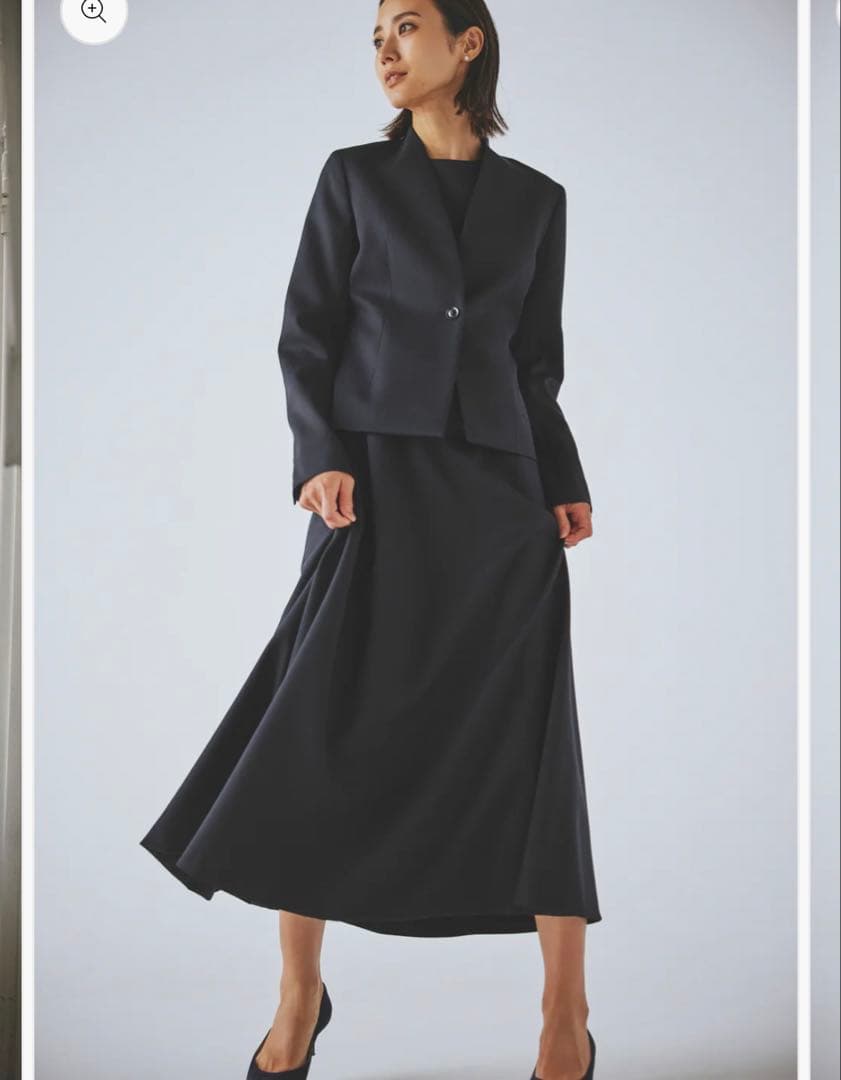 IVY I'M NAVY Flared Skirt 紺　フレアスカート Aライン