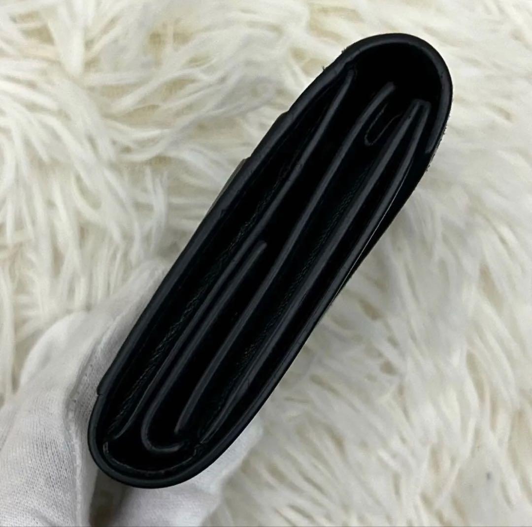 【美品】BALENCIAGA 三つ折り財布 スタームーン黒白 星柄