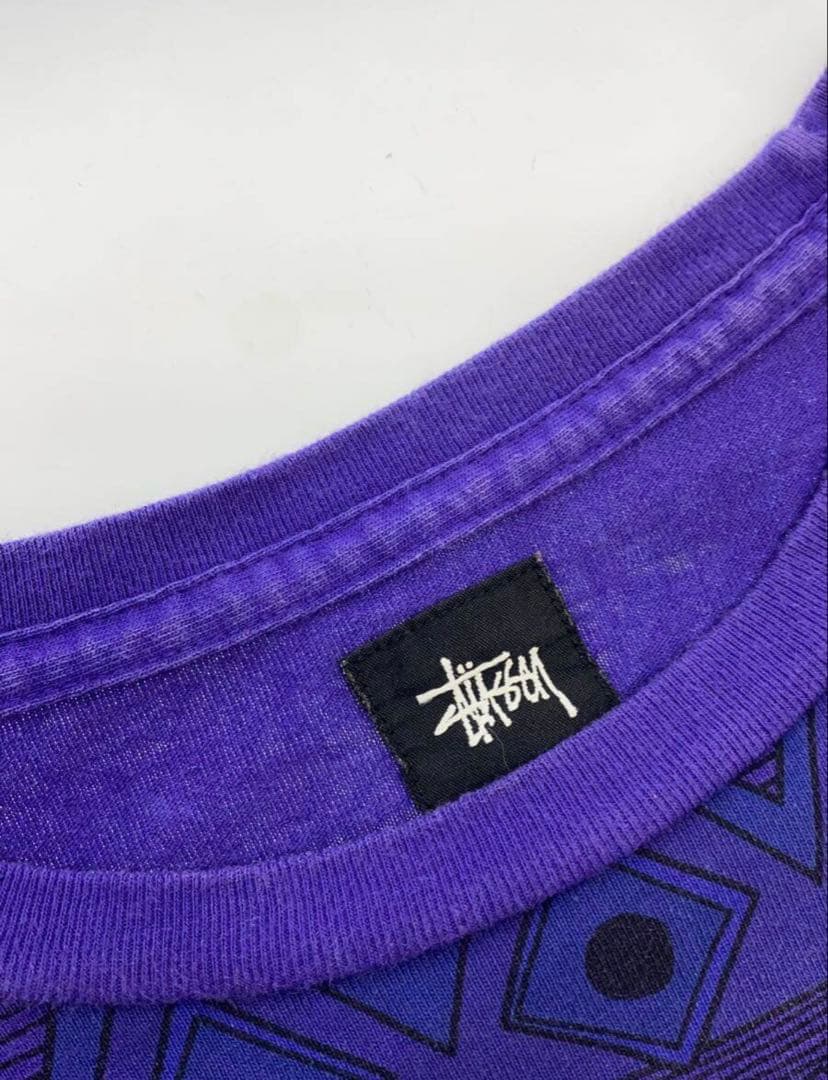 STUSSY◆Tシャツ/M/コットン/PUP/総柄