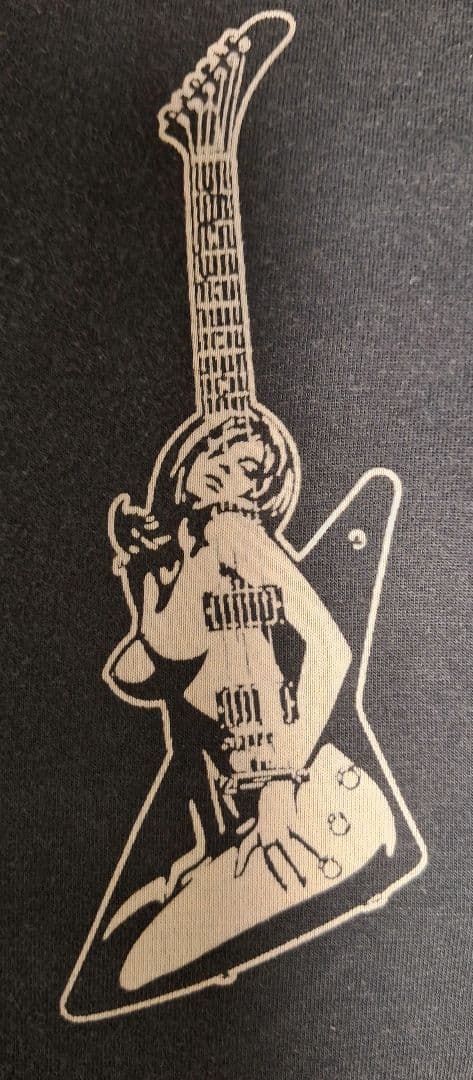 HYSTERIC GLAMOUR★ギターガール★Tシャツ ブラック★used