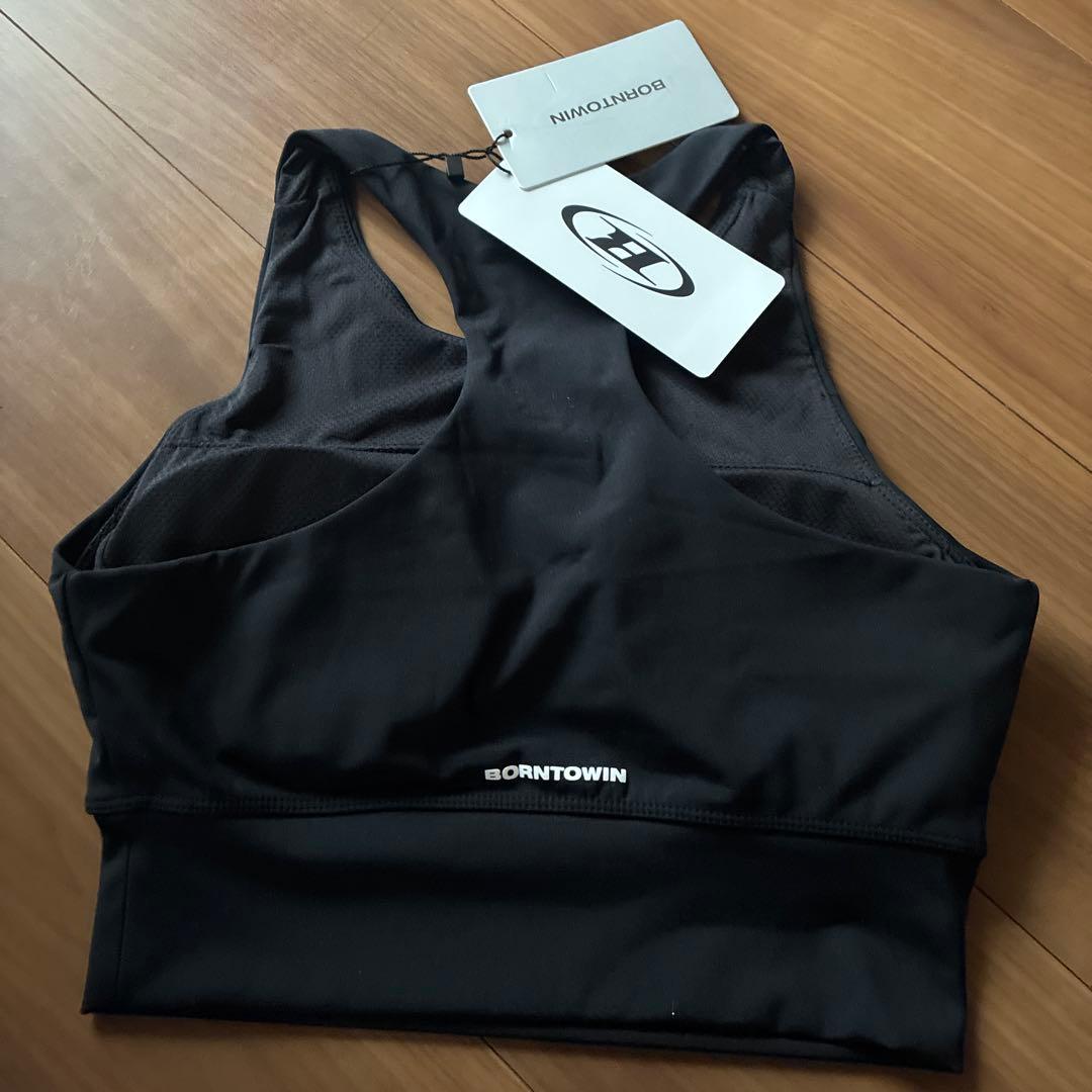 BORNTOWIN STROKE B TANK TOP ブラック