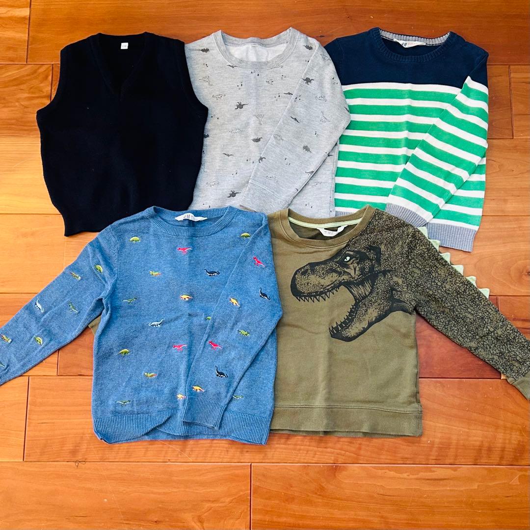 男の子まとめ売り　秋冬　キッズ服セット　トレーナー　シャツ　アウター　ズボン