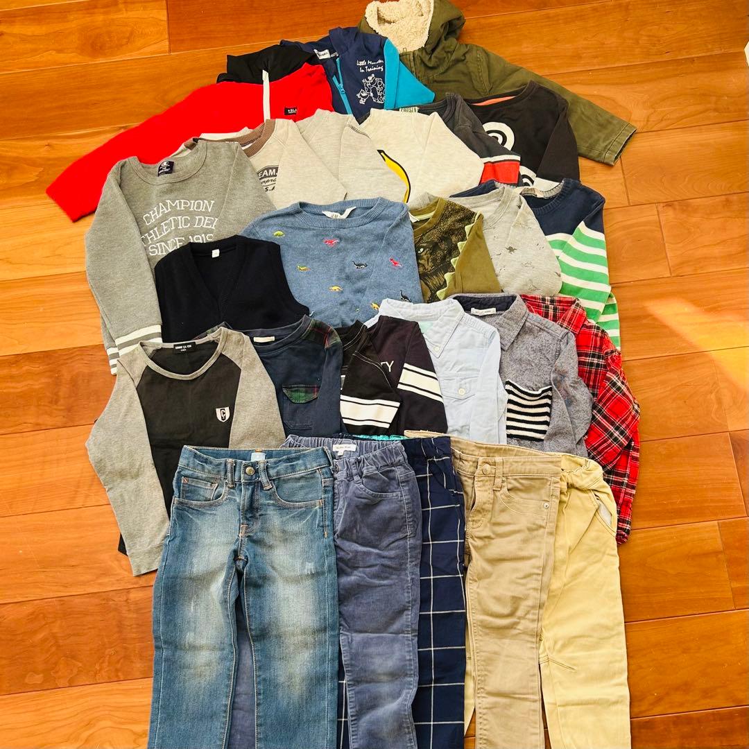 男の子まとめ売り　秋冬　キッズ服セット　トレーナー　シャツ　アウター　ズボン
