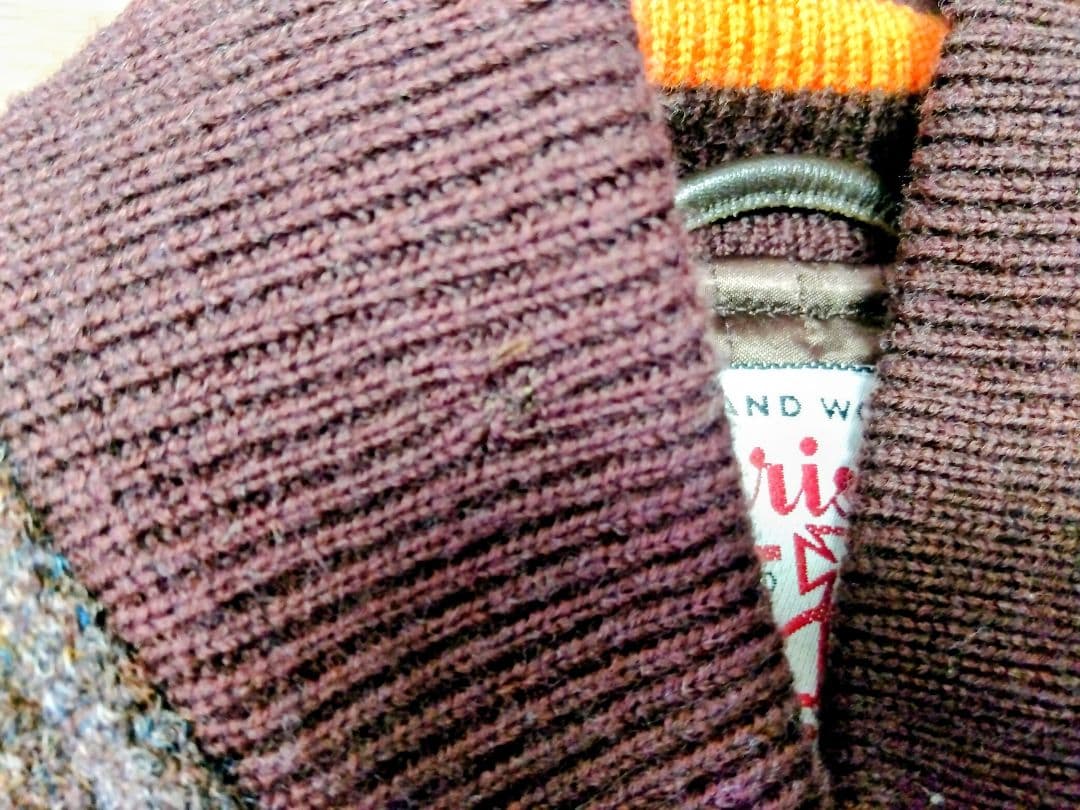 Paul Smith スタジャン ハリスツイード＋牛革　 Lサイズ