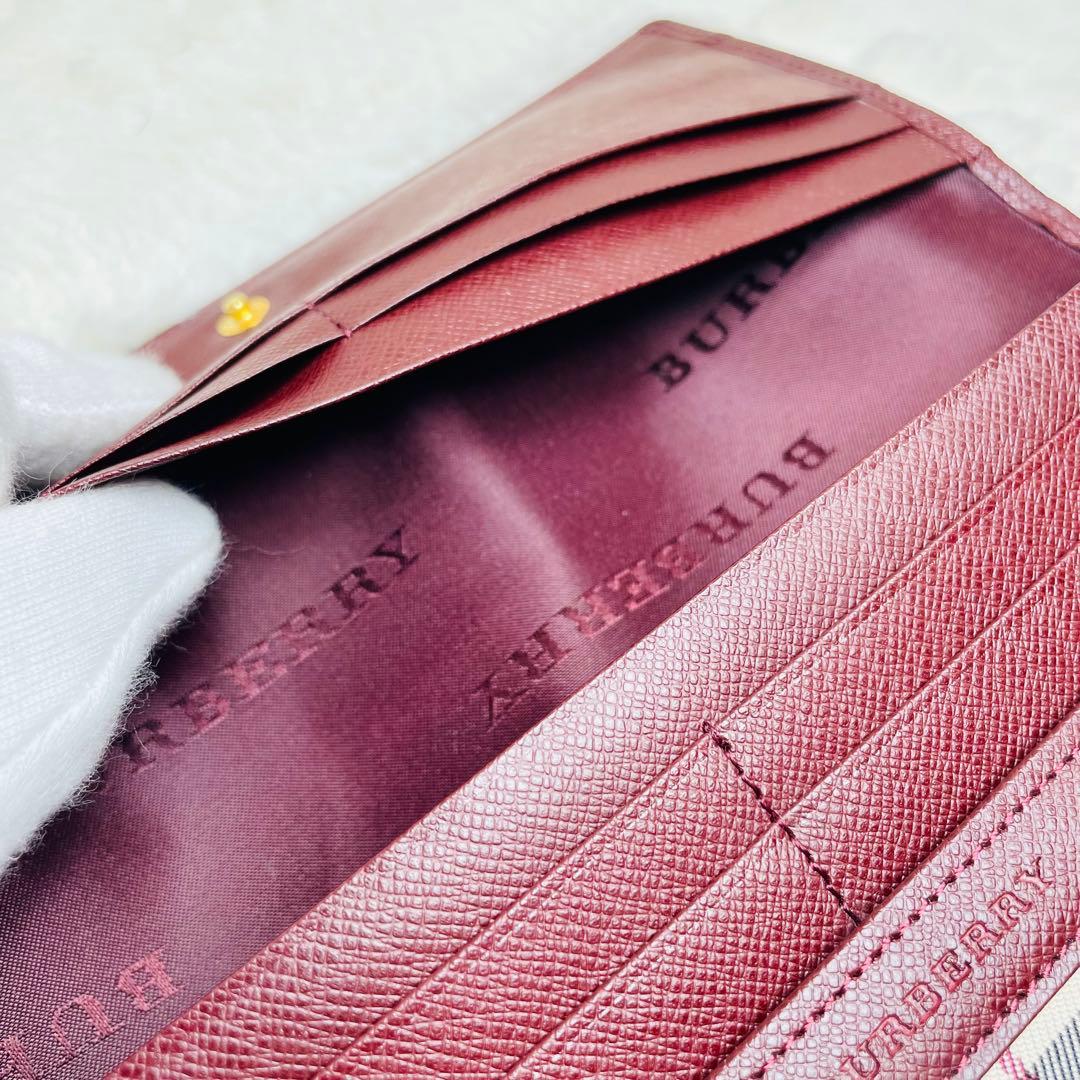 新品未使用箱付✨正規品BURBERRY 長財布　二つ折り　ノバチェック　おしゃれ