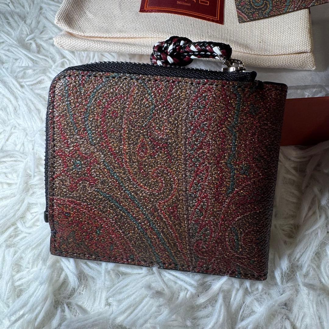 ☆【未使用】ETRO ペイズリー柄 ミニウォレット マルチカラー 付属品完備☆
