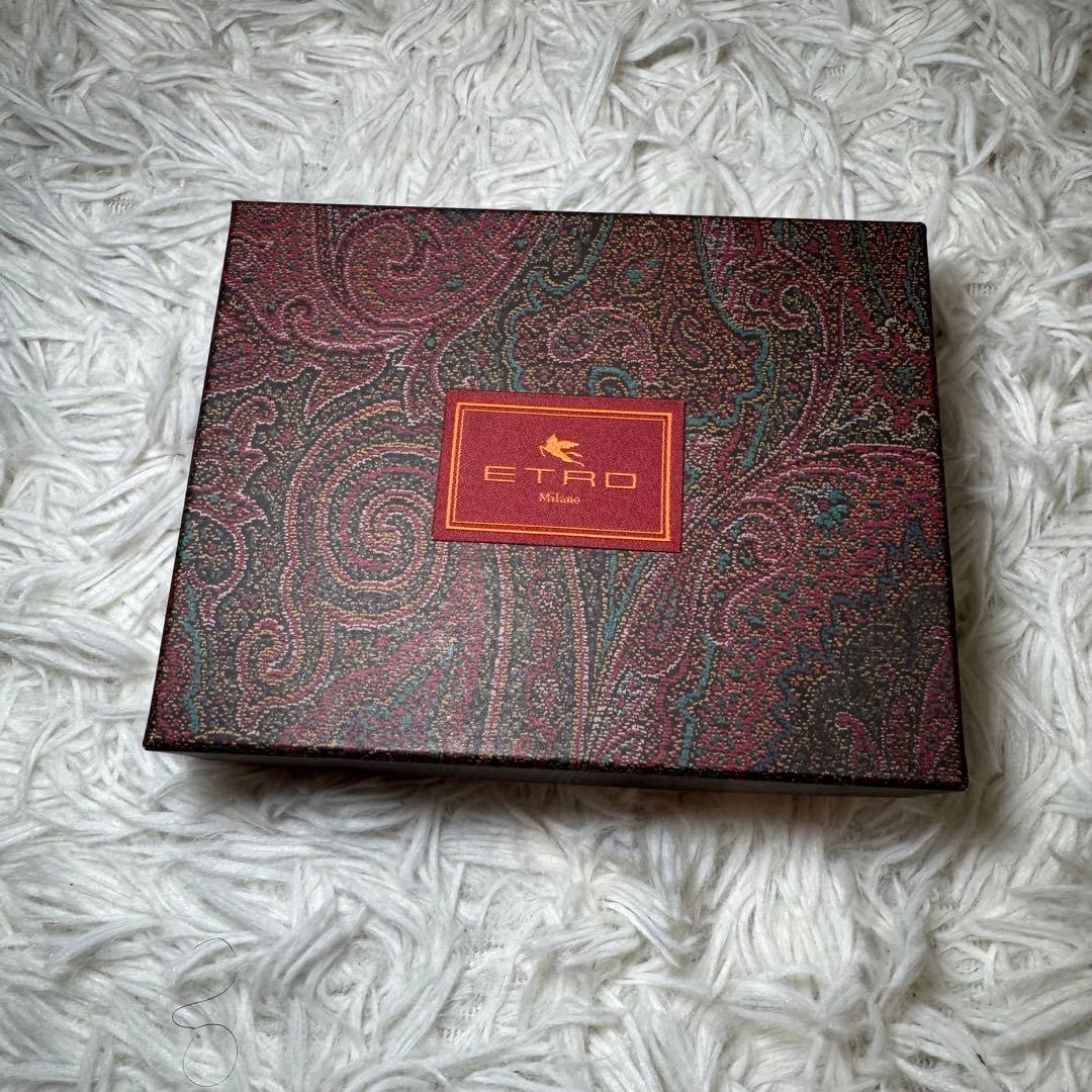 ☆【未使用】ETRO ペイズリー柄 ミニウォレット マルチカラー 付属品完備☆