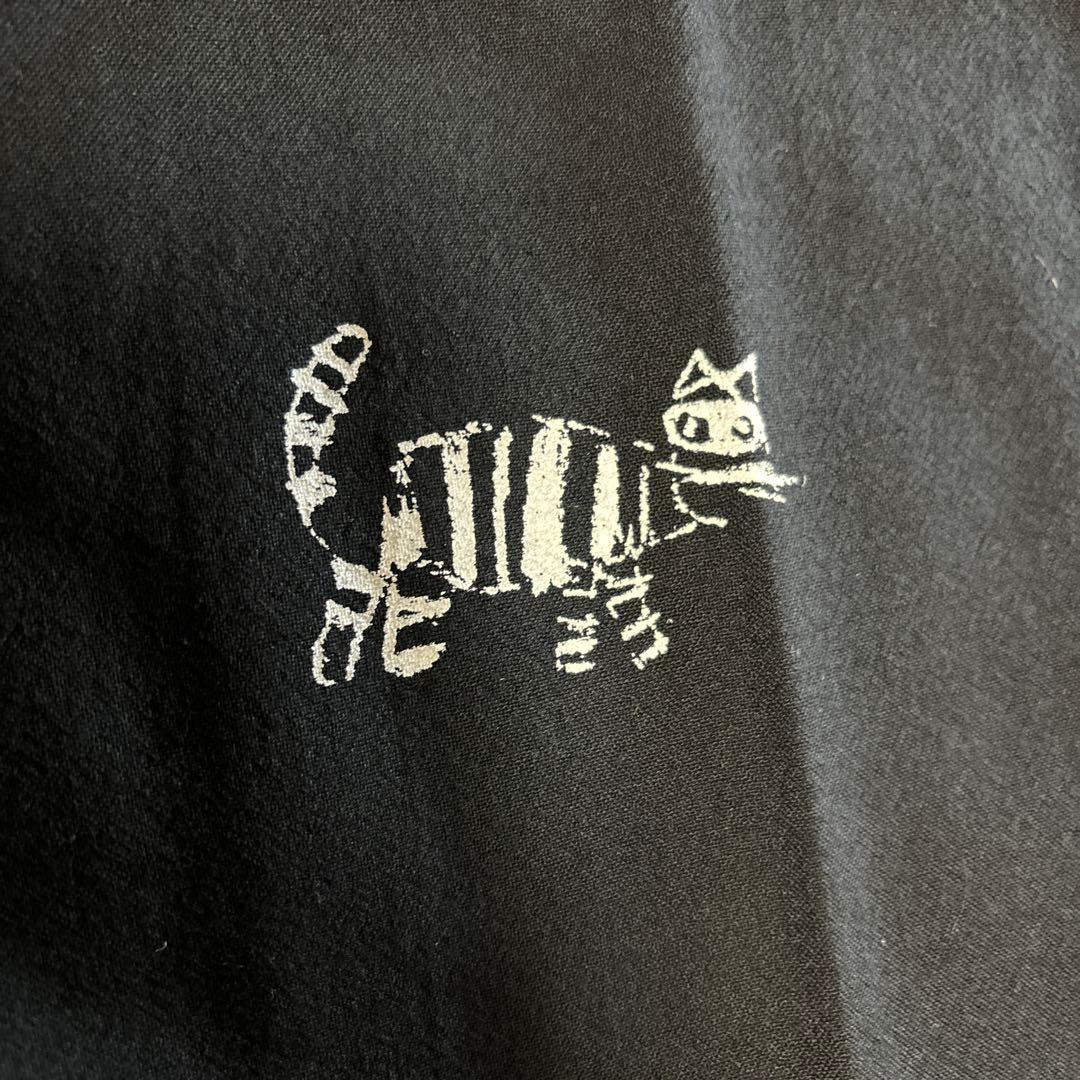 COMME des GARCONS コムデギャルソン 猫イラスト ウールストール