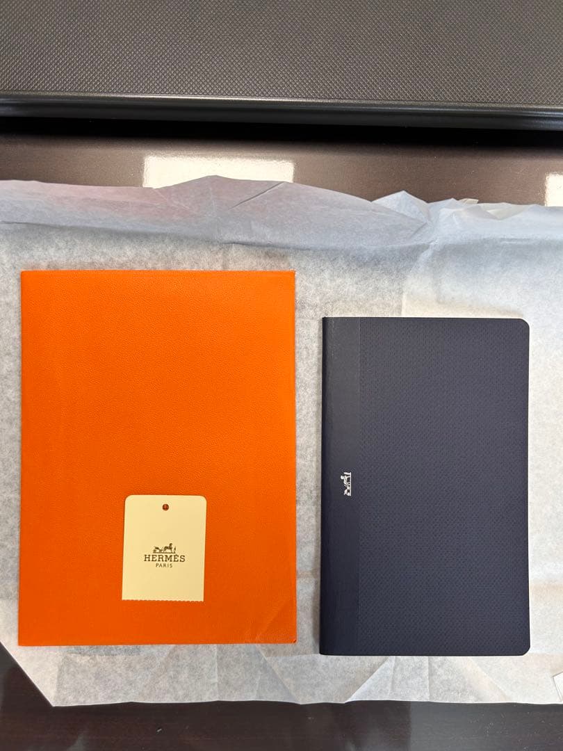 HERMES レザー メモ帳、ノート、付箋セット