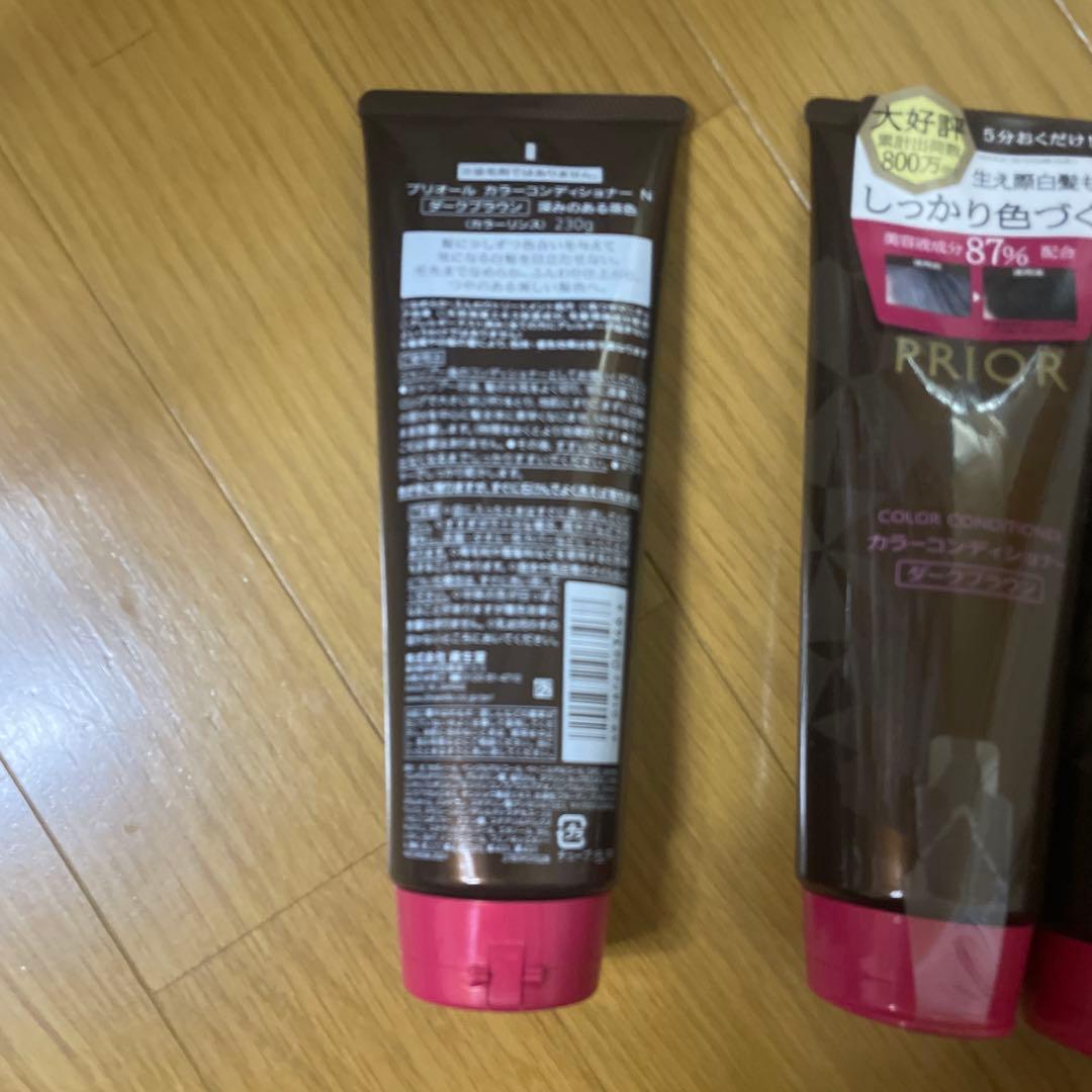 PRIOR カラーコンディショナー 230gダークブラウン6本セット
