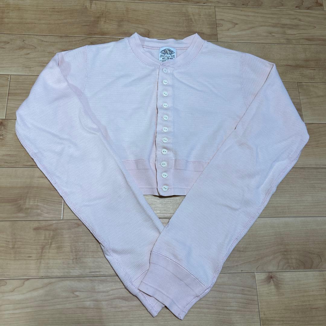 FAITH×EDIT.FOR LULU thermal cardigan ピンク