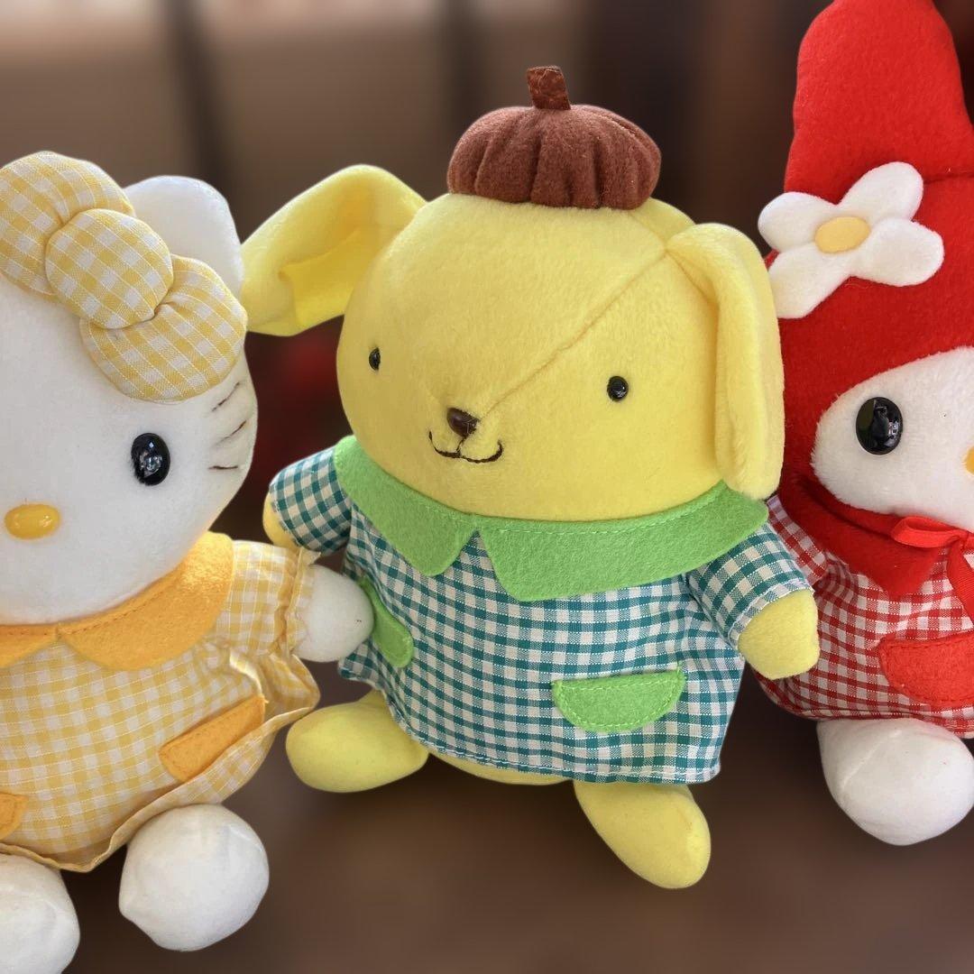 2000年　平成サンリオ　マイメロディ　キティー　ポムポムプリン　ぬいぐるみ