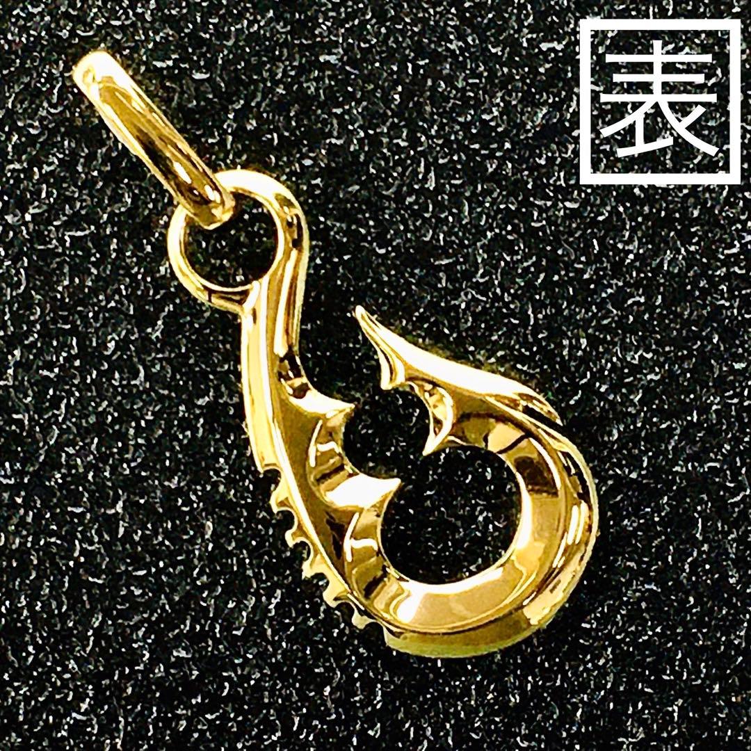 Ⓜ️ 様の専用ページ　　K18フィッシュフック《中》ペンダント18金　釣り針金無垢