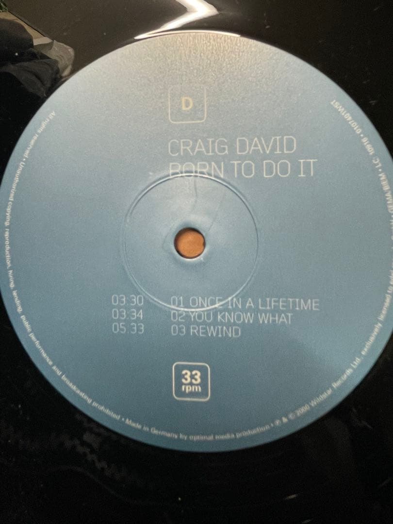 Craig David Born to Do It レコード