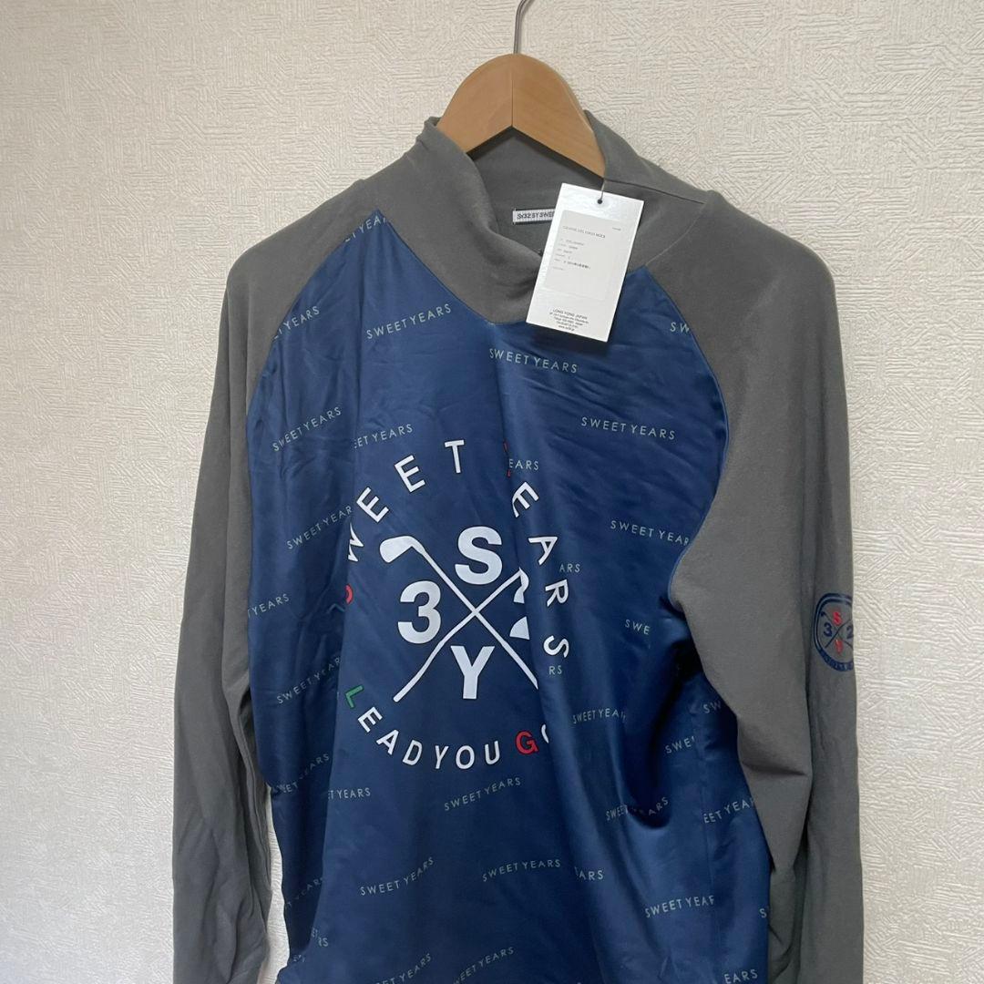 ピ*ロ様 新品　sy32bysweetyears 長袖　モックネック　ブルー　l