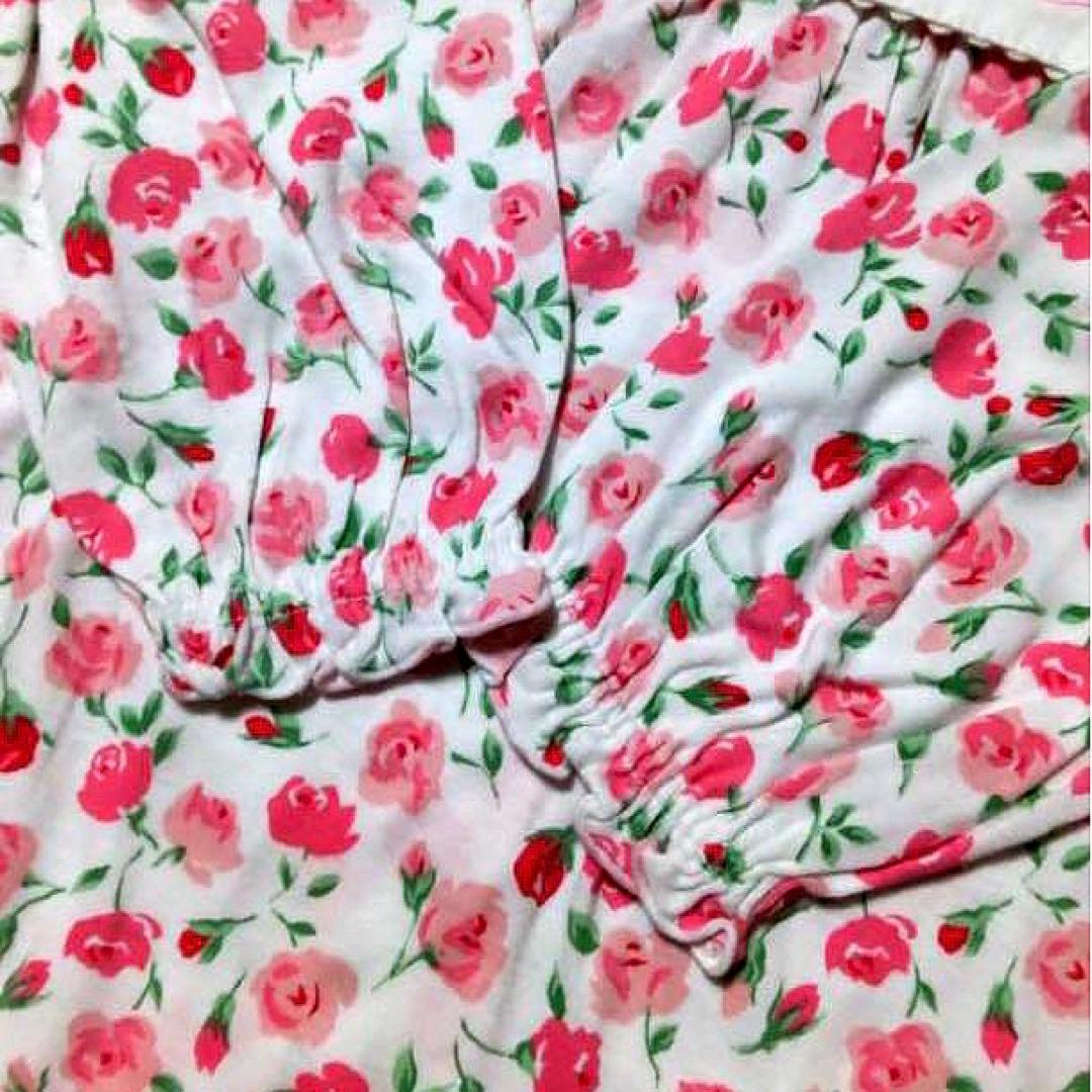 希少 激かわ ✨【極美品】セリーヌ ワンピース オーバーパンツ 花柄 80 90