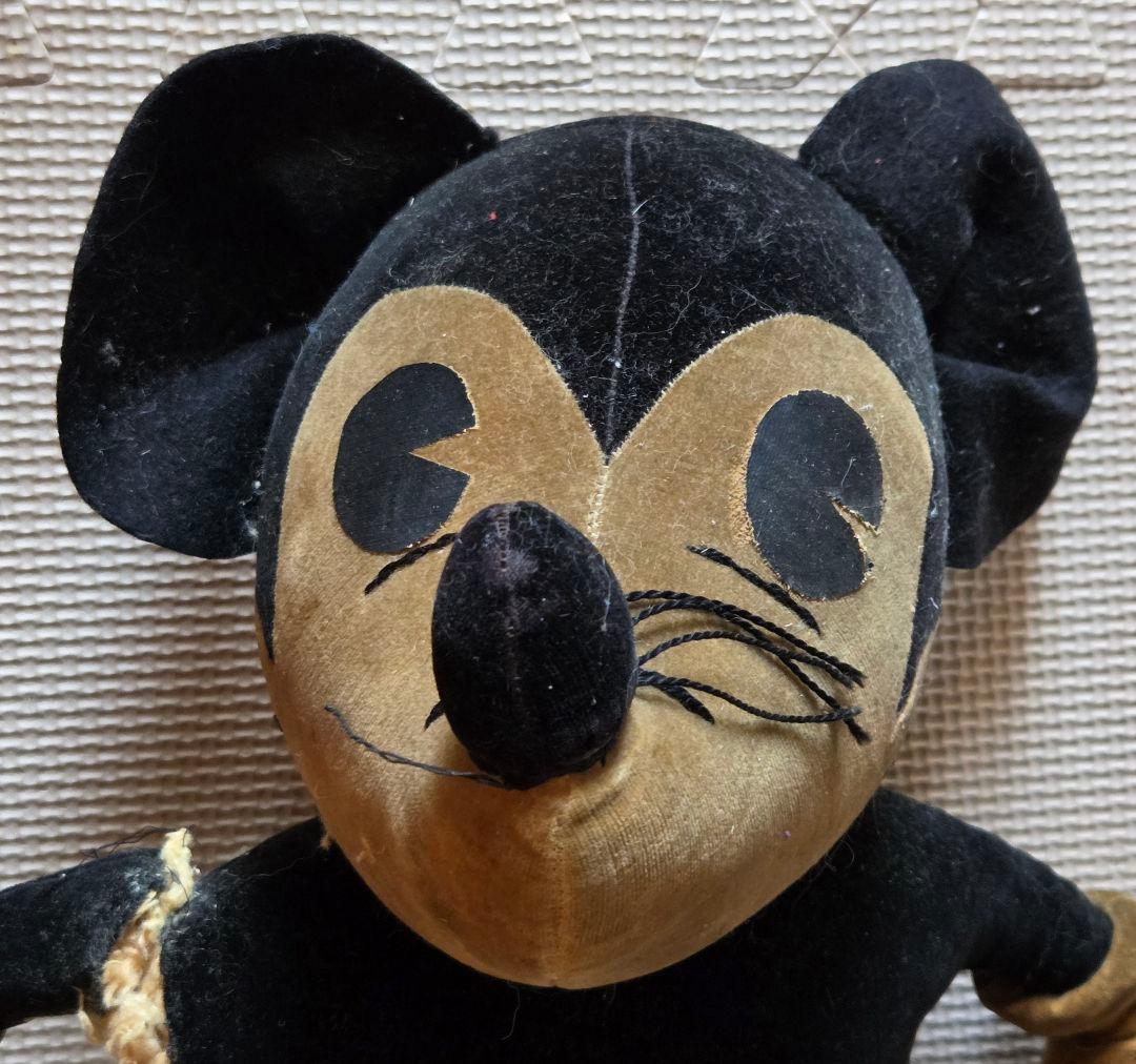 浪*i様 アンティーク　ディズニー　1930年代 ミッキーマウス　ぬいぐるみ