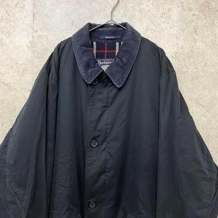 【レア2XL☆スペイン製80s】バーバリー ハンティングジャケット ネイビー