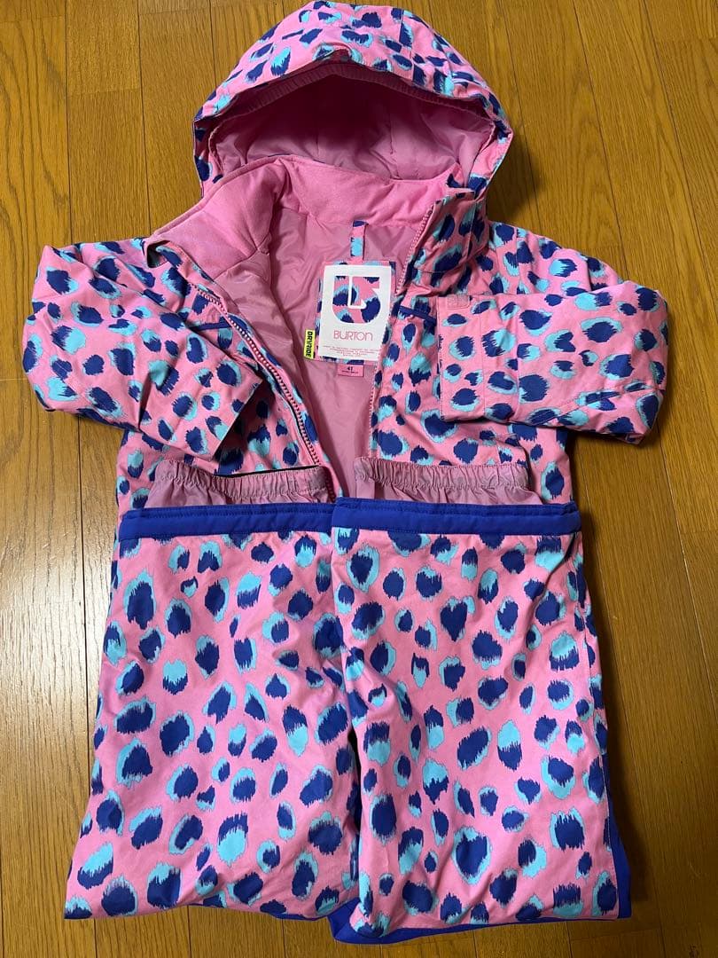 BURTON ヒョウ柄 スノー　スキーウェア 子ども用　ジャンプスーツ　110㎝