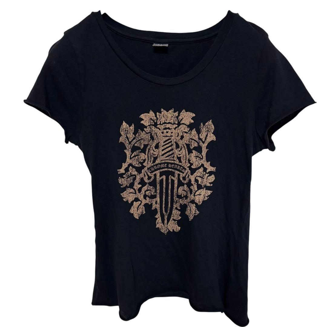CHROME HEARTS クロムハーツ　半袖tシャツ　ダガー　ブランドロゴ　S