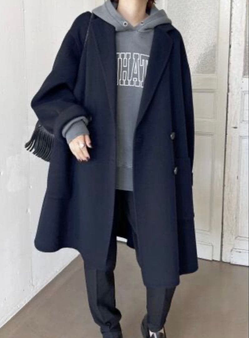 Spick &Span ダブルブレストリバーコート