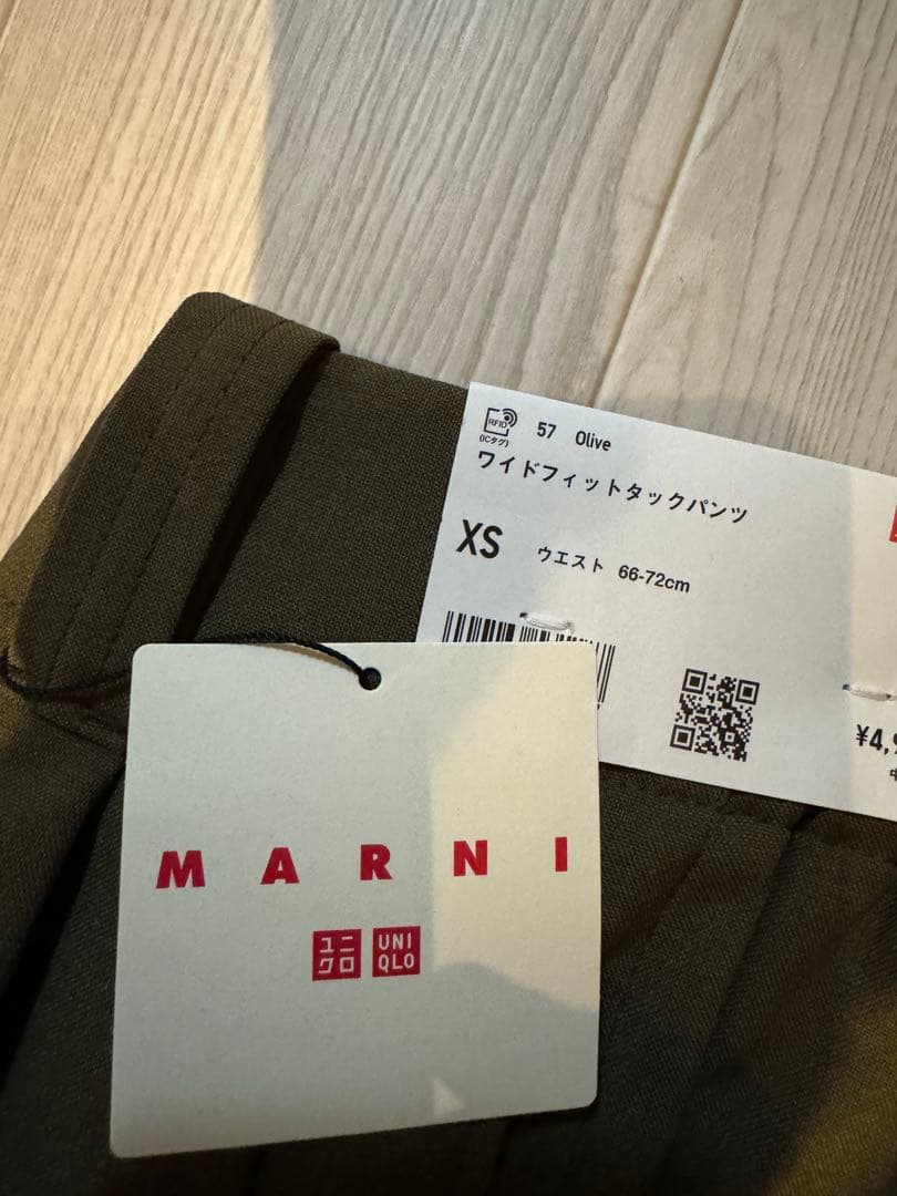 (新品)UNIQLO×MARNI オリーブジャケット・パンツサイズSパンツXS