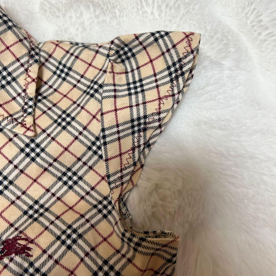 BURBERRY バーバリーブルーレーベル ノバチェック 半袖 シャツ 38