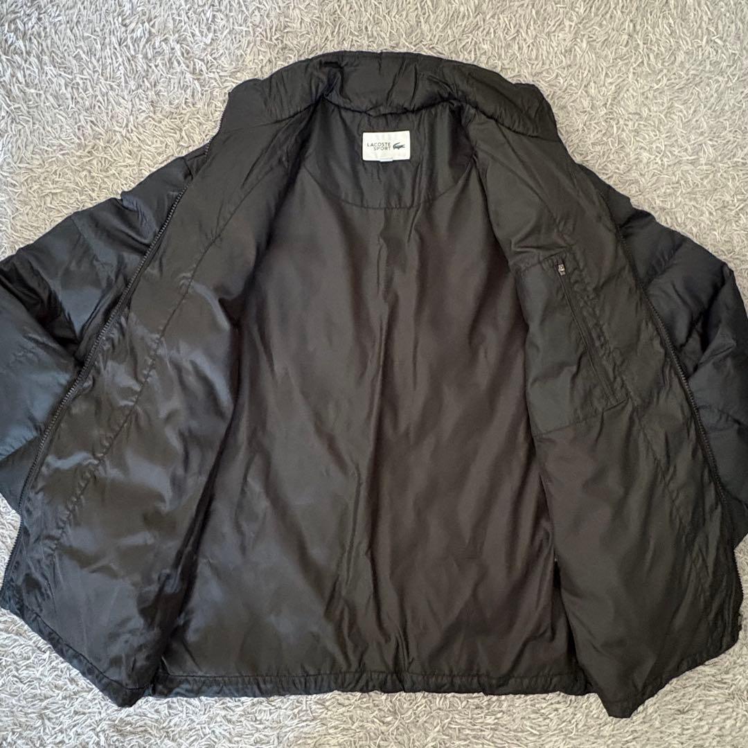 【US_Mサイズ】Lacoste ラコステ 黒 中綿ダウンコート ジャケット