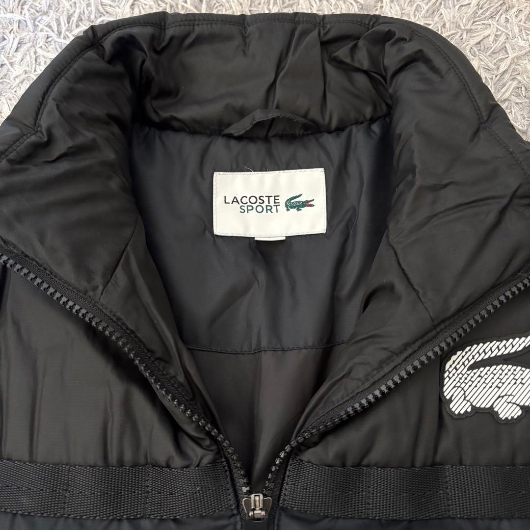 【US_Mサイズ】Lacoste ラコステ 黒 中綿ダウンコート ジャケット