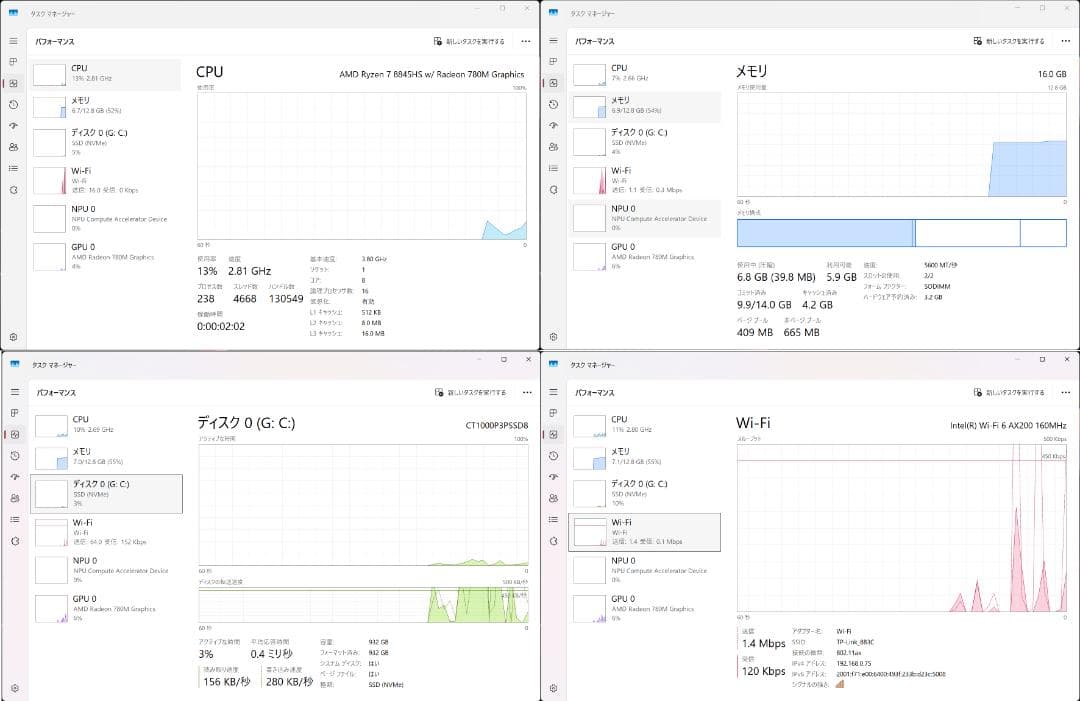 モ*ル様 GMKtec Mini-PC 訳あり Ryzen 7 16GB 1TB