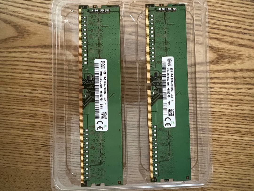 SK hynix 8GB DDR4 PC4-3200メモリー 2枚セット16GB
