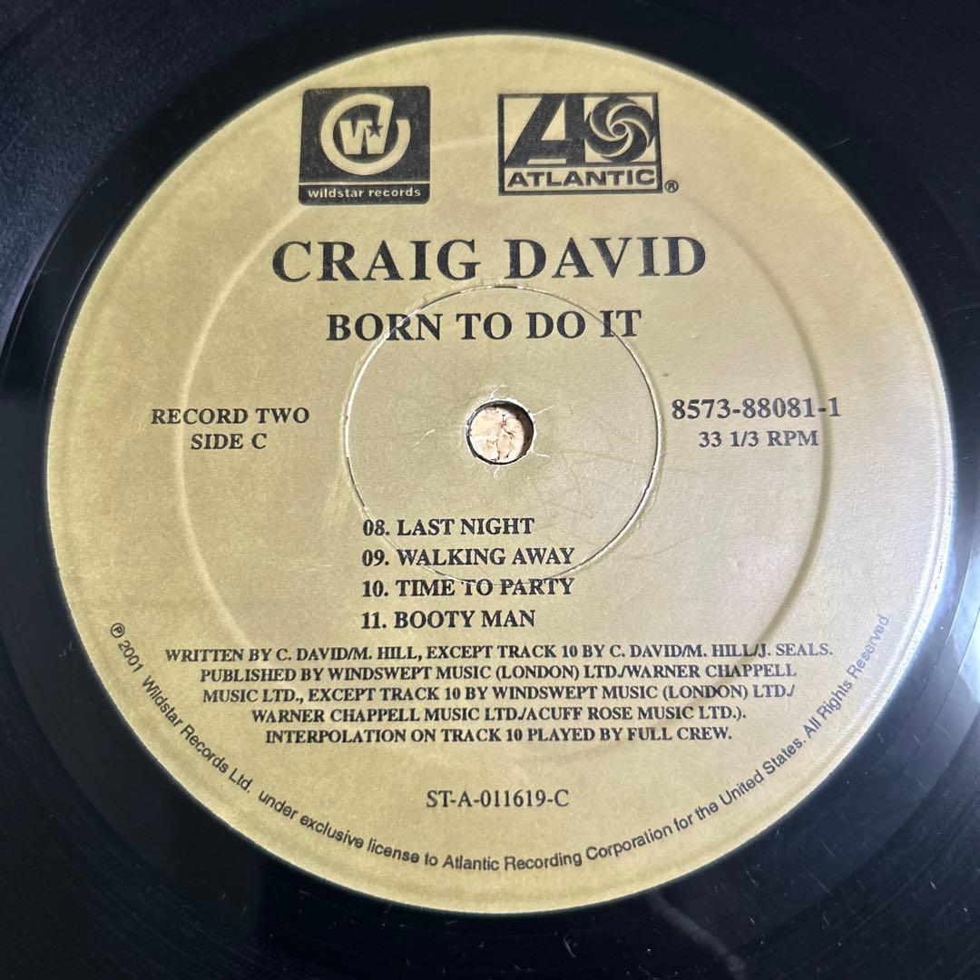 洋楽 Craig David Born to Do It 2LP