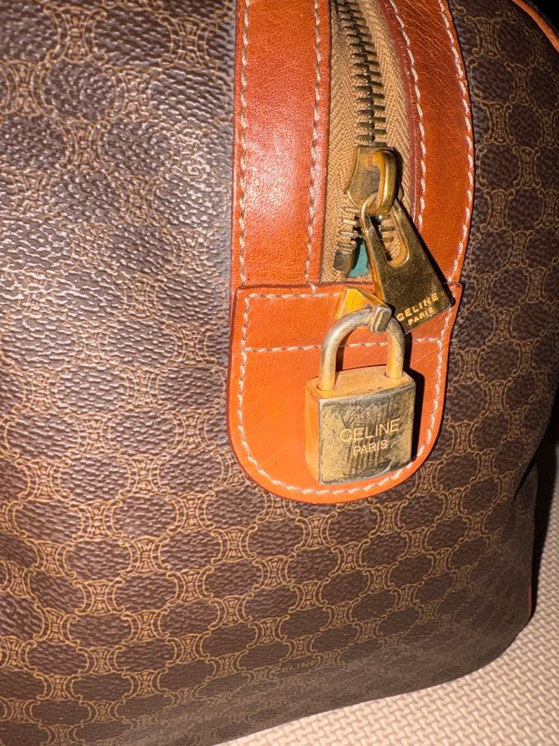CÉLINE ボストンバッグ ダークブラウン