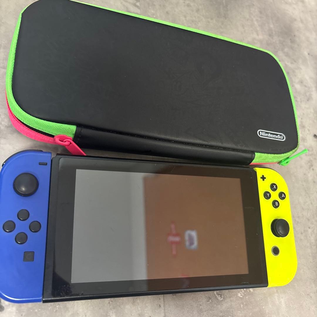 Nintendo Switch 本体 青/黄 + 専用ケース ジャンク品