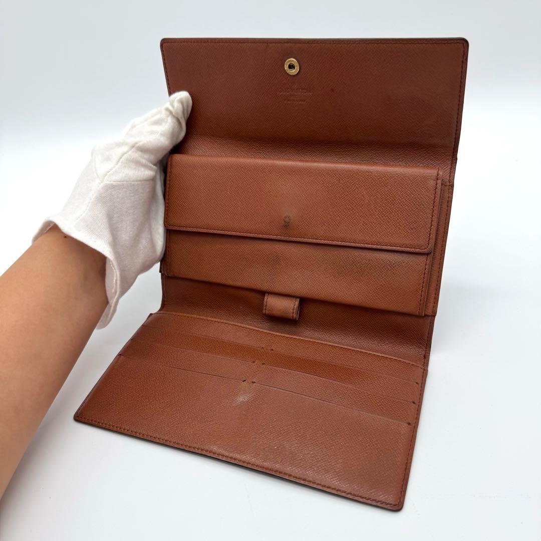 【美品】ルイヴィトン　モノグラム　インターナショナル　三つ折り財布　折り財布
