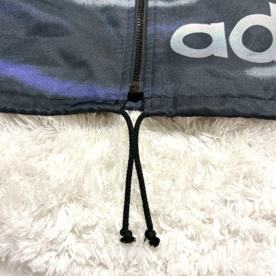 adidasアディダス デサント ナイロンジャケット パーカー トレフォイルロゴ
