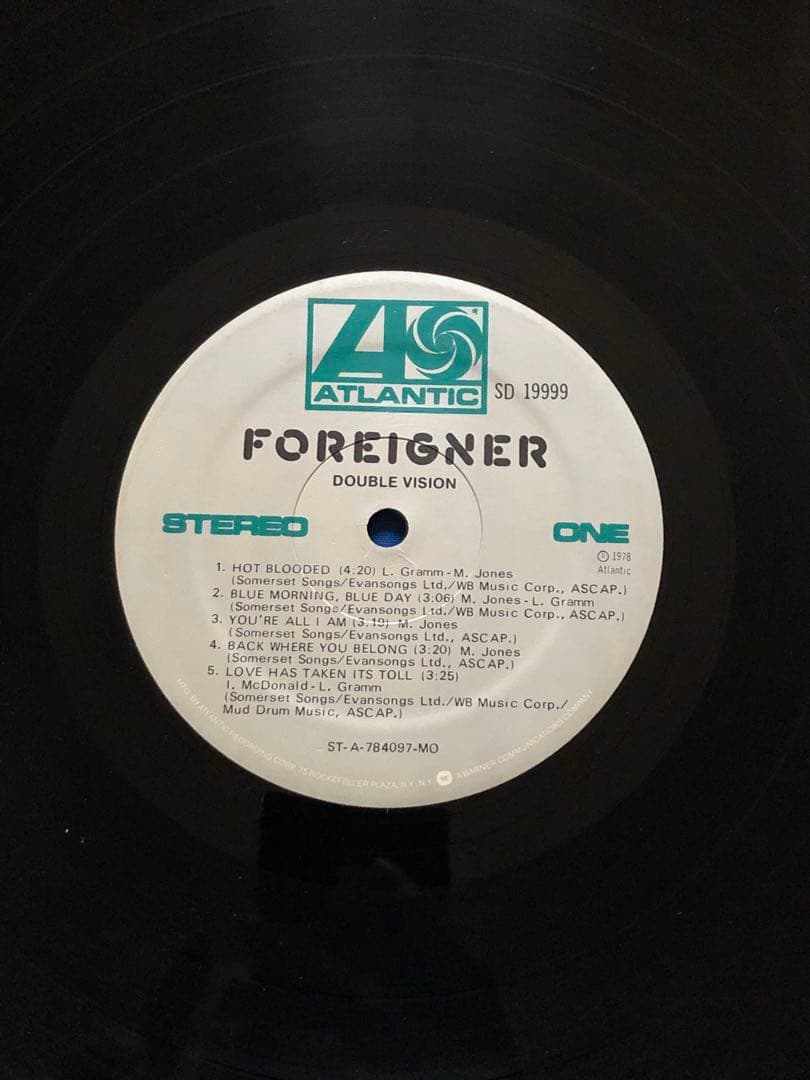LPレコード♢フォリナー♢SD19999♢1978年♢うg4921w43