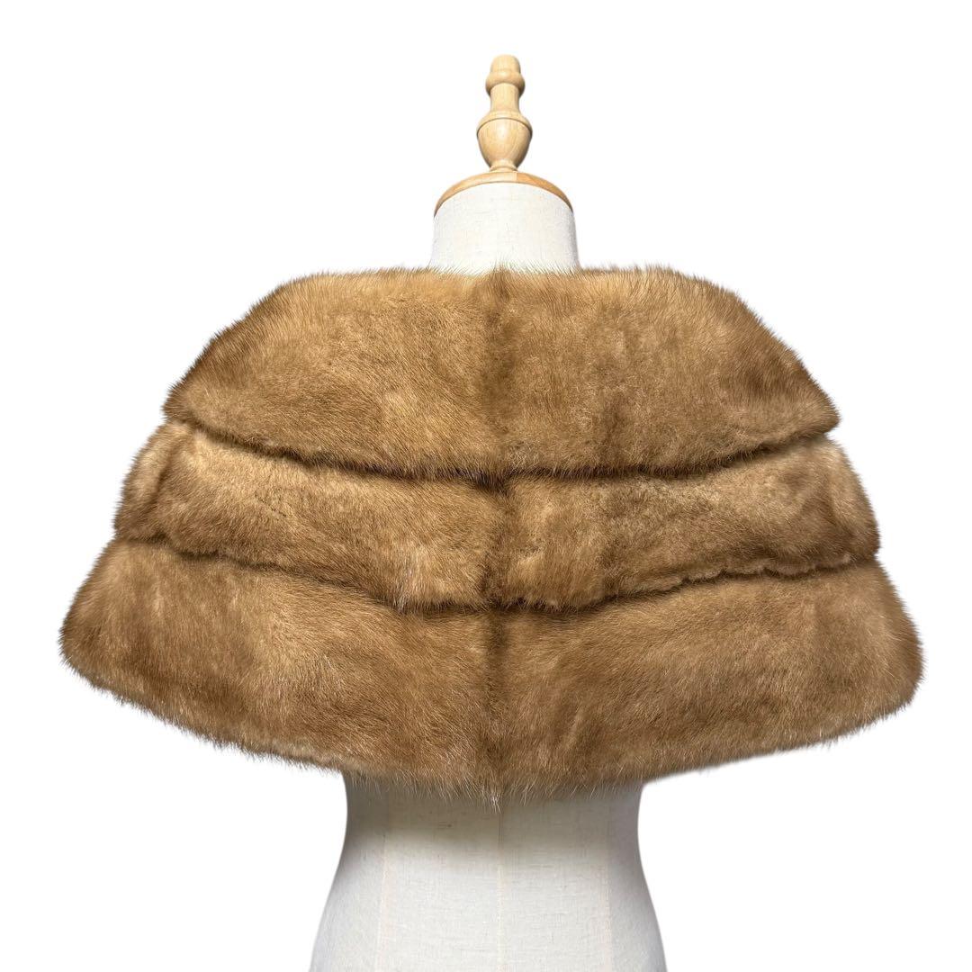 美品✨ Martime Furriers デミバフミンク ショール 本毛皮