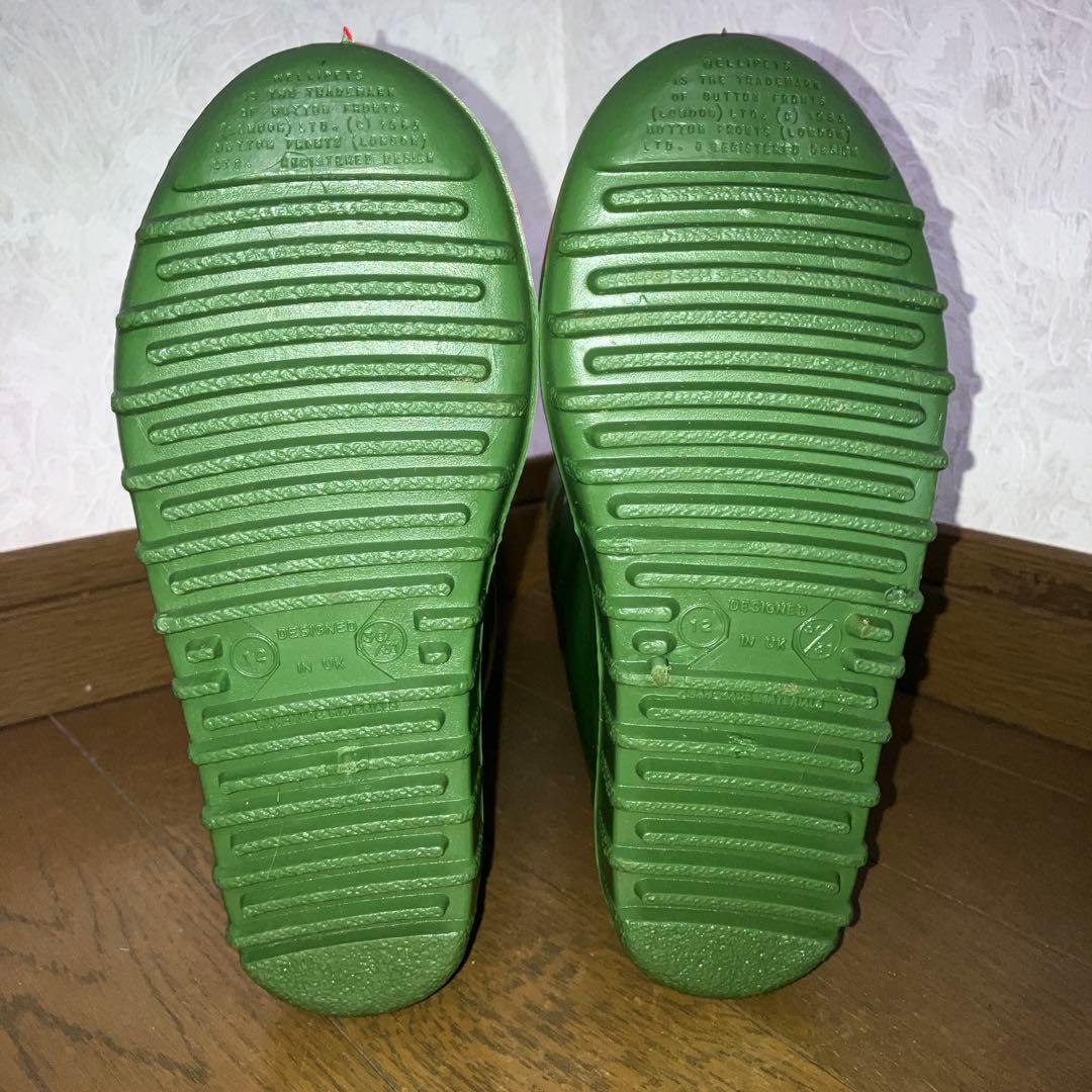 新品 Wellipets ウェリペッツ 廃盤 カエル レインブーツ 18.5cm
