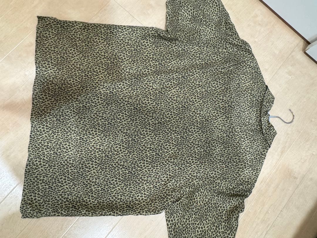 【美品】supreme leopard silk s/s shirt