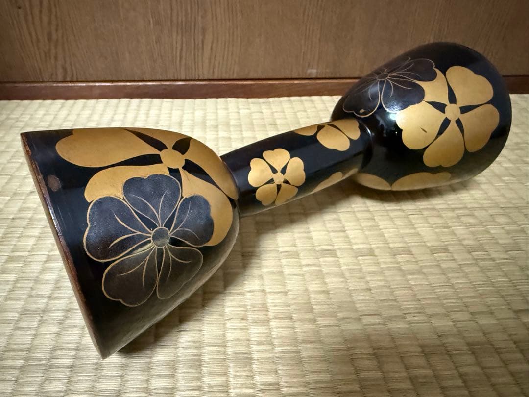 よ*し様 値下げ　中古　蒔絵　鼓　胴　小鼓　古胴