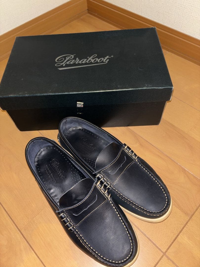 美品　Paraboot パラブーツ　ネイビー　デッキシューズ