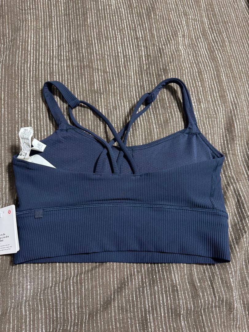 Lululemon Free to Be Long-Line Bra ネイビー6