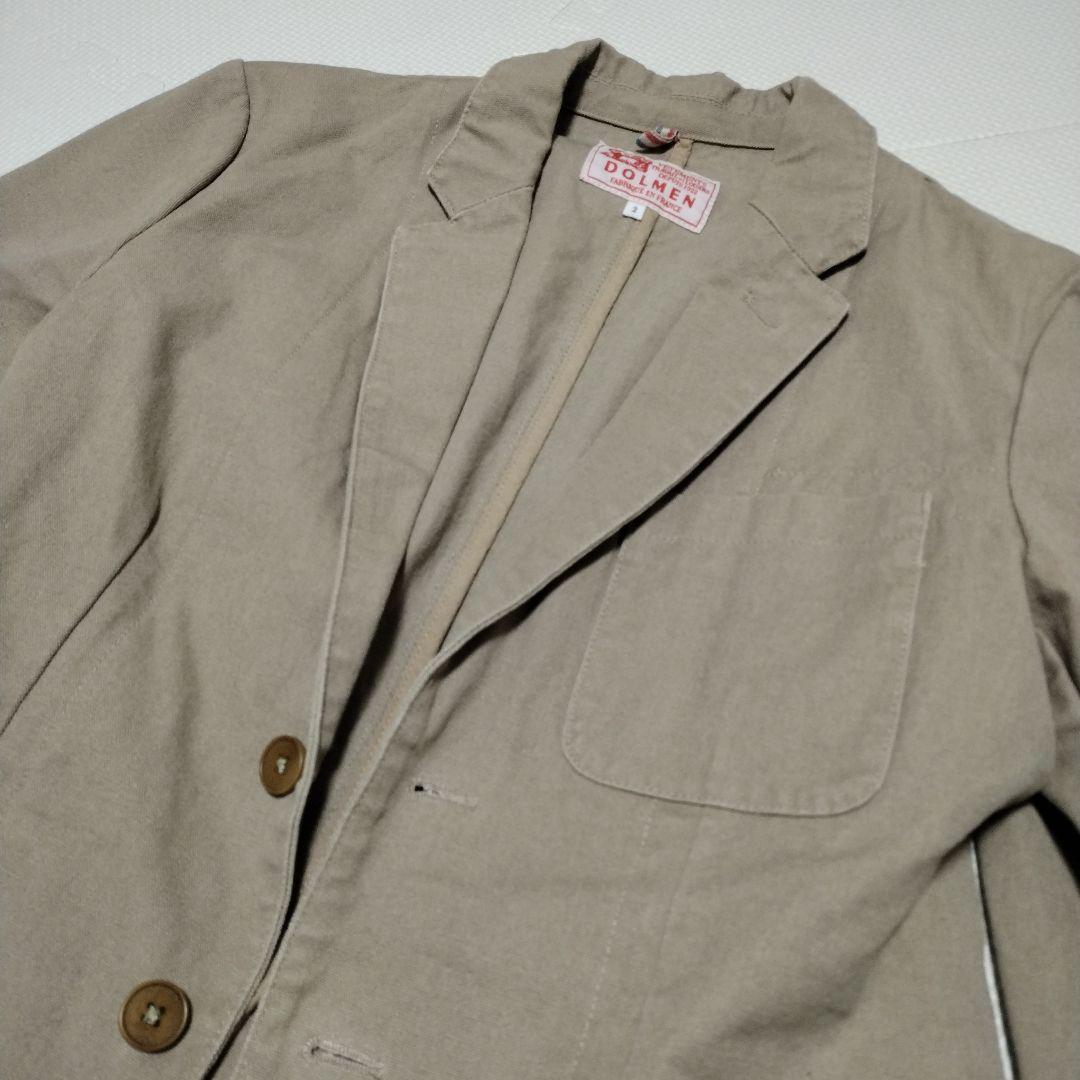 良品M☆DOLMENフランス製コットンテーラードジャケット
