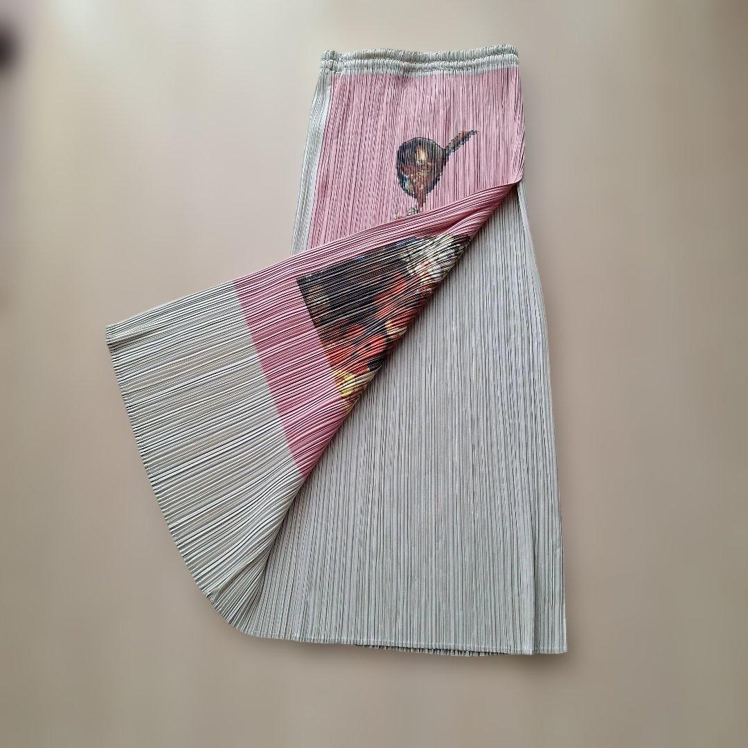 PLEATS PLEASE 花柄 ピンク